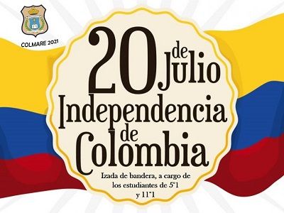 Izada de Bandera - Independencia de Colombia